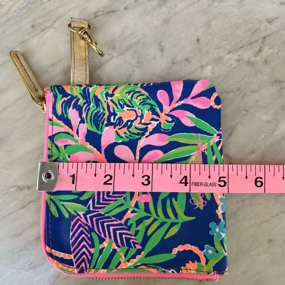 Lilly Pulitzer Media pouch bag Gold Zip close
